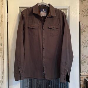 Noize Dark Brown Casual Shirt Size Large